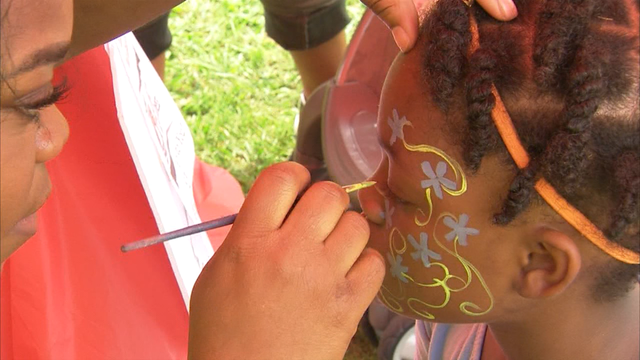 Kirkwood neighborhood holds back-to-school bash