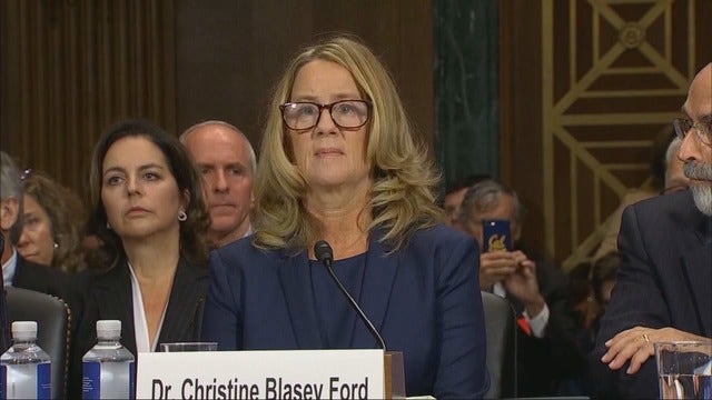 Calls to National Sexual Assault Hotline spike during Dr. Ford testimony