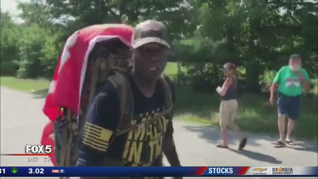 Veteran walking across American for PTSD awareness