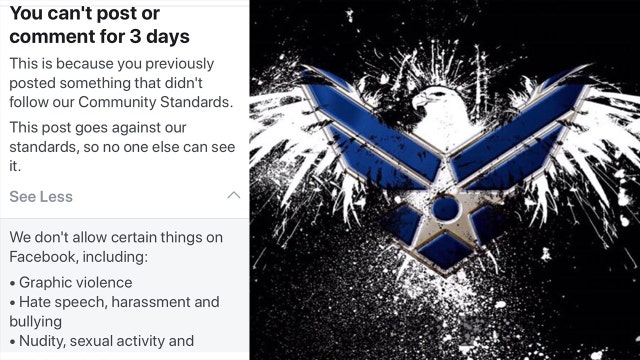 Facebook locks man's account, says Air Force photo violated guidelines