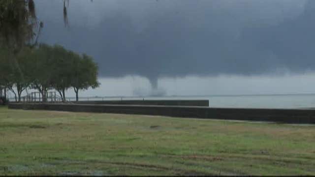 Three waterspouts spotted on Lake Pontchartrain in Louisiana