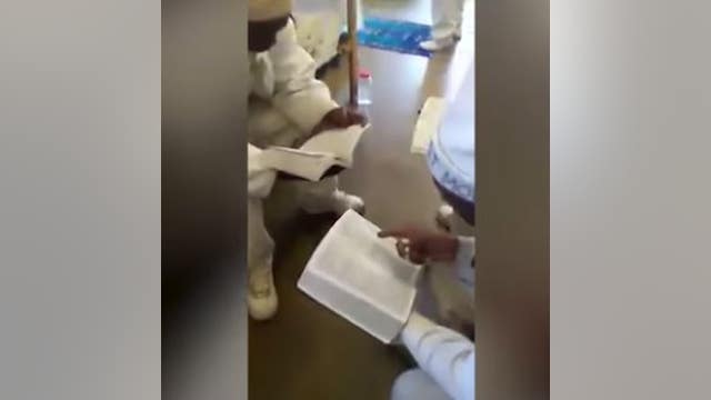 Inmates participate in a mannequin challenge video that goes viral