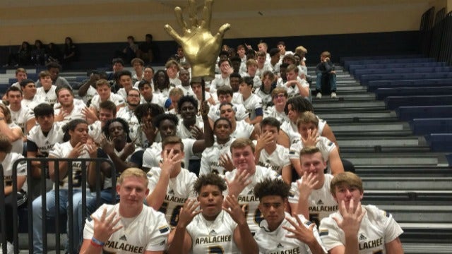 Team of the Week pep rally at Apalachee High School