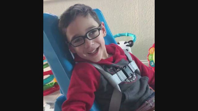 Boy with cerebral palsy surprises parents by reciting Pledge of Allegiance