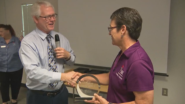 Employees honored for helping save co-worker's life