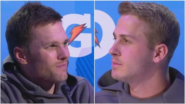 Brady, Goff have massive age gap, but same Super Bowl dream