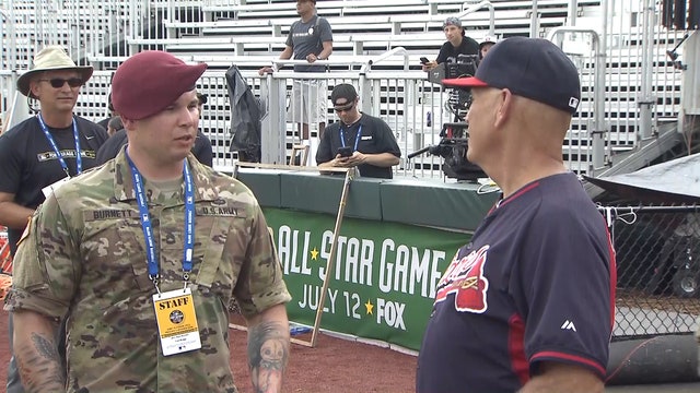 Busy day before Braves play at Fort Bragg