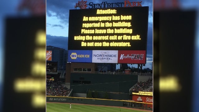 Braves say false alarm caused by equipment malfunction
