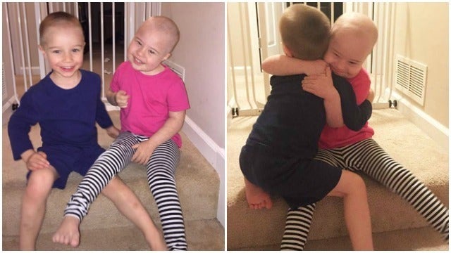 Brother shaves head in honor of sister battling leukemia