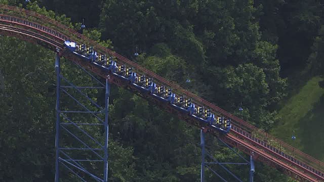 Roller coaster gets stuck at Six Flags America; riders safely removed from ride