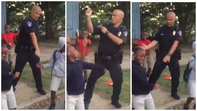 Ark. officer shares adorable video dancing with children