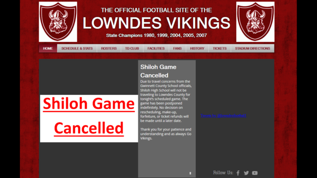 Irma forces Georgia high school teams to cancel football games