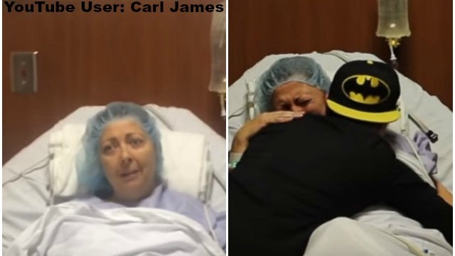Son from Germany Surprises Mother at Emory