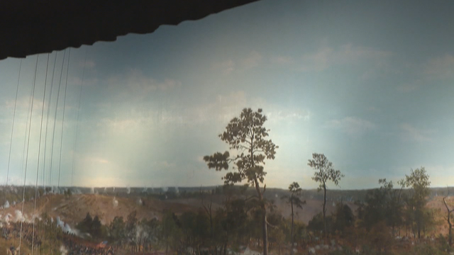 Cyclorama unveiled again amid diverging views of past