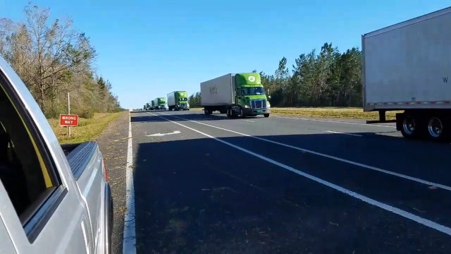 Welcomed sight: Publix convoy headed to Panhandle