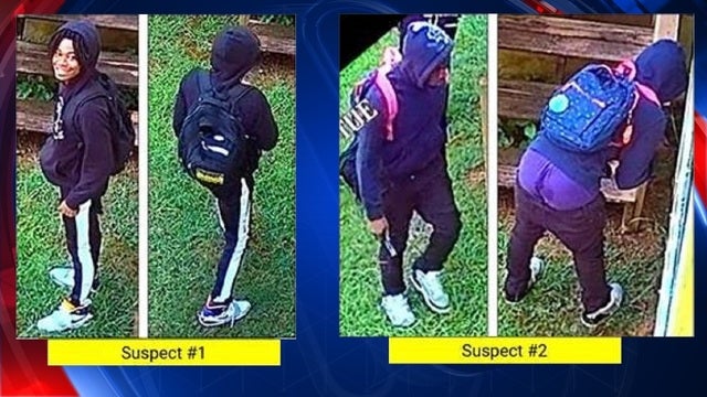 Police search for suspects in attempted burglary