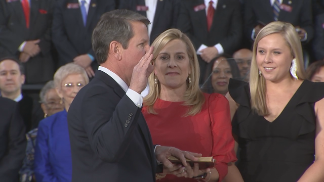 Brian Kemp sworn in as Georgia's new governor