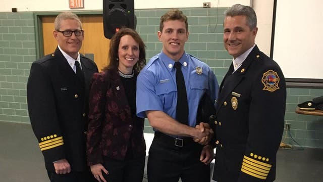 Cleveland firefighter issued same badge number as his father, who was killed in the line of duty