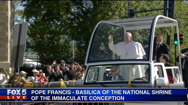 Pope Francis Visits The National Shrine