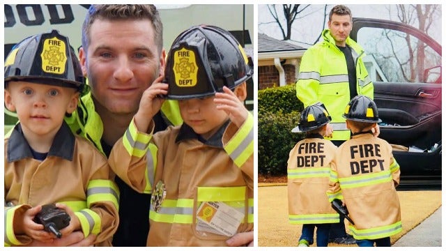 Dunwoody police officer crashes firefighter-themed birthday party