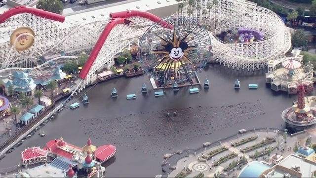 Power outage at Disney's California Adventure Park due to weather