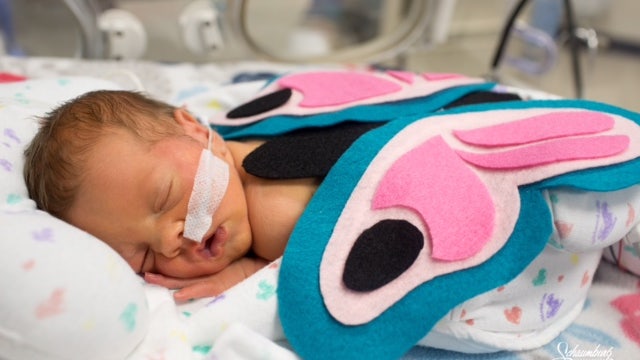 NICU babies dress up for Halloween