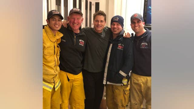 Rob Lowe opens home to Bay Area firefighters