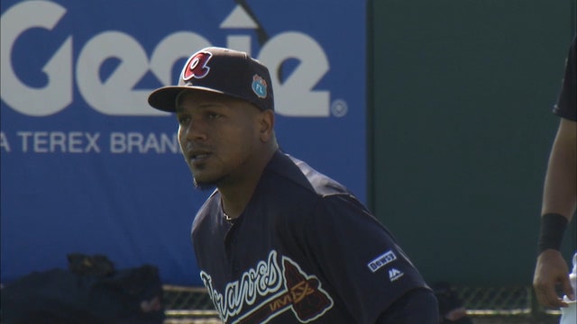 Aybar traded from Braves to Tigers for minor league catcher