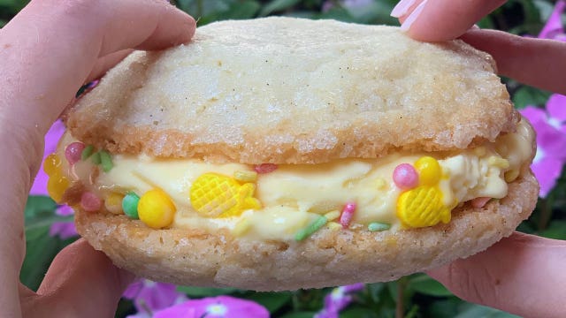 Booze-infused Dole Whip cookie sandwich now available at Disney restaurant