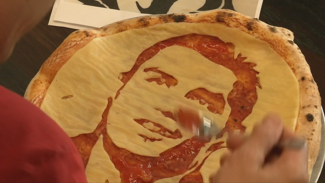 Restaurant creates pizza with soccer star topping