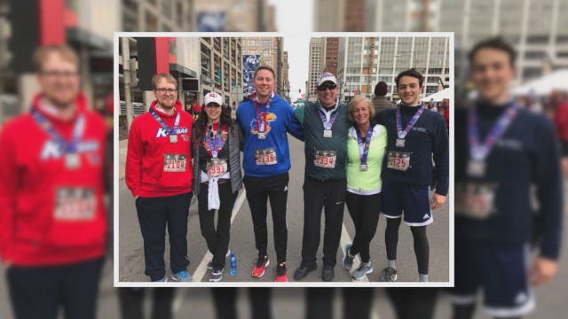 Heart attack victim completes 5K with med students who saved his life