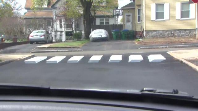 Elementary school students create 3D crosswalk to get drivers to stop