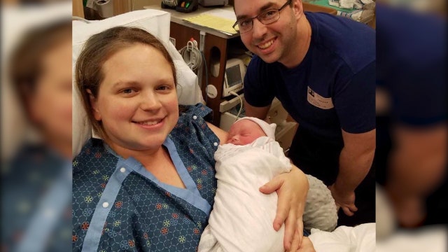 Baby born in front of fire station