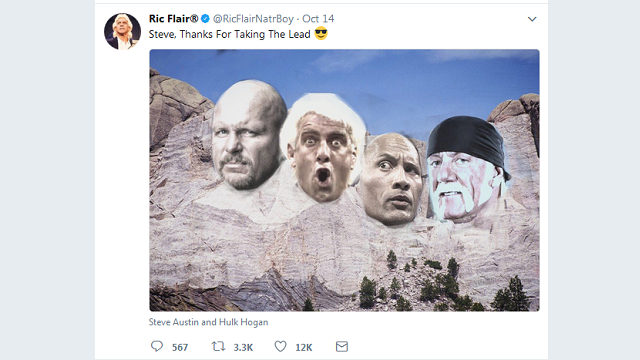 Ric Flair's idea for a new Mt. Rushmore