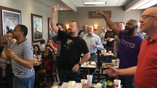 Atlanta man's video of flash mob at Chick-fil-A goes viral