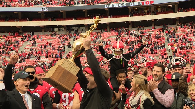 Georgia routs Ga Tech 45-21, Alabama up next for SEC title