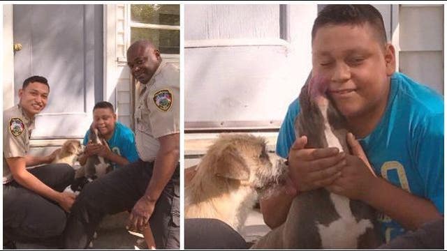 Hapeville boy saves escaped puppies