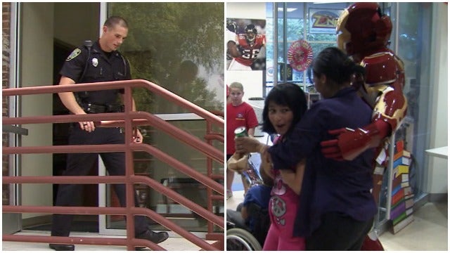 Superhero cop pulls double duty to help sick children