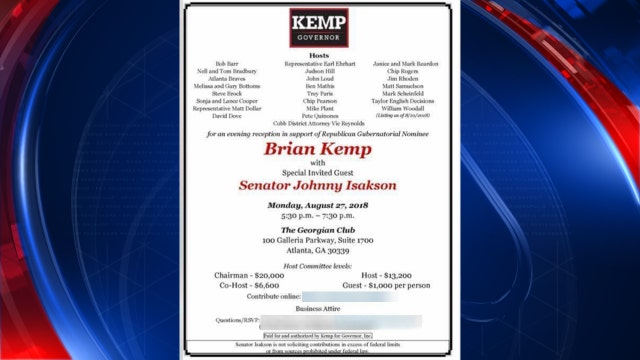 Are the Braves getting involved in the race for Georgia's next governor?