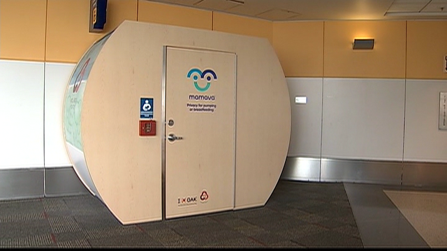 Oakland airport introduces suites for breastfeeding moms