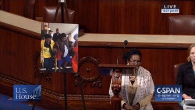 Congresswoman kneels on House floor