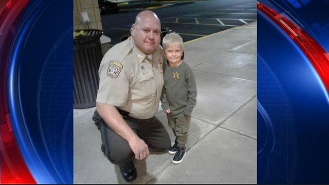 Little boy deputized, will be a police officer for Halloween