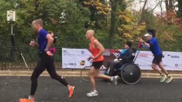 Touching Moment: Marines Help North Georgia Man Across Marathon Finish Line