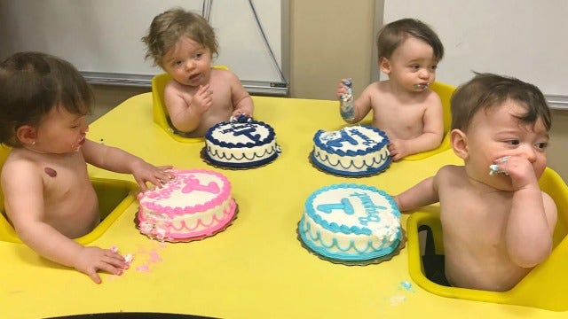 Newnan quadruplets celebrate 1st birthday