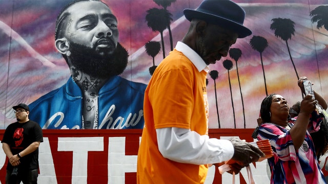 More than 50 murals of Nipsey Hussle appear in LA