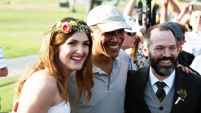 President Obama Crashes San Diego Wedding