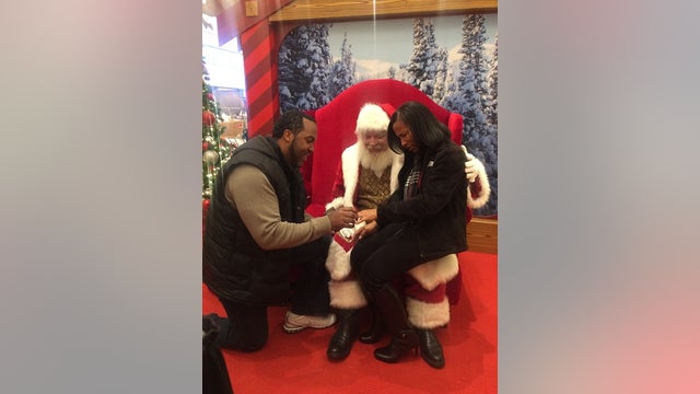 Visit to see Santa turns into wedding proposal for happy couple