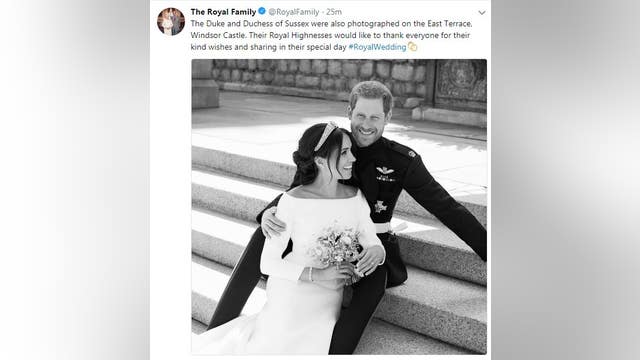 Royal family releases official wedding photos