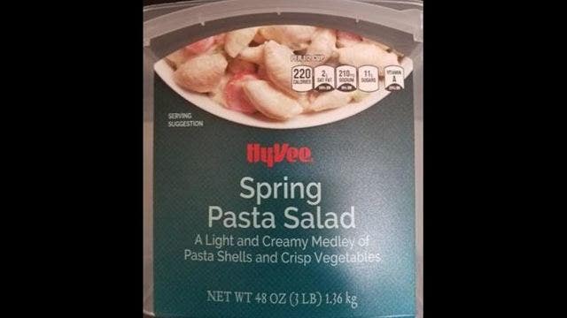Hy-Vee voluntarily recalls pasta salad due to reported illnesses