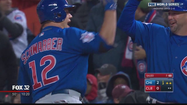 Arrieta deals, Cubs awaken, top Indians to even Series at 1